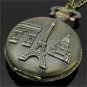 Vintage Triumphal Arch Arc de Triomphe Paris Eiffel Tower Pocket 86 Watch P86
