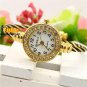 Bangle Bracelet Stainless Steel Crystal Arabic Wrist Watch Hour Women Lady Girl