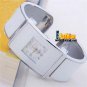 Elegant Square Bangle Bracelet Crystal Quartz Wrist Watch Lady Girl Hour Women A