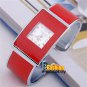 Elegant Square Bangle Bracelet Crystal Quartz Wrist Watch Lady Girl Hour Women A
