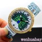 Cute Peacock Round Analog Stretchable Iron Quartz Wrist Watch Girl Women Q2082 A