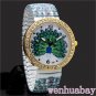 Cute Peacock Round Analog Stretchable Iron Quartz Wrist Watch Girl Women Q2082 A