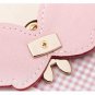 MILESI Lovely Bear Leather Lover Keychain Car Purse Cute Key Ring Gift D008990 A