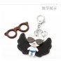 MILESI Lovely Bear Leather Lover Keychain Car Purse Cute Key Ring Gift D008990 A