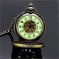 Classical Bronze Openwork Pendant Luminous Mechanical FOB Hour Gift P250 DE