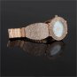 Lady Charm Crystal Round Dial Steel Band Quartz Wrist Watch Women GiftsB6938