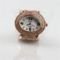 Lady Charm Crystal Round Dial Steel Band Quartz Wrist Watch Women GiftsB6938