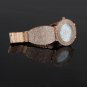 Lady Charm Crystal Round Dial Steel Band Quartz Wrist Watch Women GiftsB6938