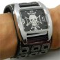 Cool Punk Rock Gothic Skull Skeleton Cross Quartz Wrist Watch Chain Men Gift 86
