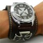 Cool Punk Rock Gothic Skull Skeleton Cross Quartz Wrist Watch Chain Men Gift 86