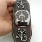 Cool Punk Rock Gothic Skull Skeleton Cross Quartz Wrist Watch Chain Men Gift 86