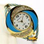 Cute Bangle Bracelet Moon Stainless Steel Crystal Wrist Watch Hour Women 86