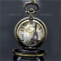 Antique Eiffel Tower Rome Number Quartz Pocket Watch Necklace Pendant 86 P191