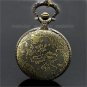 Antique Eiffel Tower Rome Number Quartz Pocket Watch Necklace Pendant 86 P191