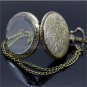 Antique Eiffel Tower Rome Number Quartz Pocket Watch Necklace Pendant 86 P191