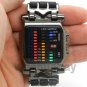 Cool Binary Digital Watch Blue/Mix Color LED Watch Metal Boy Men Gift Box AB