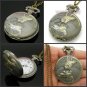Retro Bronze Owl Quartz Big Pocket Watch Necklace Pendant Chain Girl 86 Gift P48