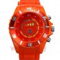 TVG Waterproof Six Colors LED Watch Fireworks Digital Silicone Wrist Band A