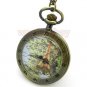 France Map Quartz Pocket Watch Necklace Pendant Girl Lady Women Mens 86 Gift P56
