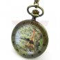 France Map Quartz Pocket Watch Necklace Pendant Girl Lady Women Mens 86 Gift P56
