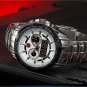 Waterproof Silver Quartz LED Combine Stainless Steel Men Gift Box Sport Watch 86
