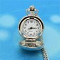 Silver American Flag Quartz Pocket Watch Necklace Pendant Women 86 Gift P161