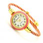 Cute Bangle Bracelet Stainless Steel Crystal Analog Wrist Watch Women Lady 86