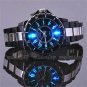 Black Ohsen Steel LED light Men boy Quartz Sport Dial Wrist Watch Gift 8COH01