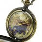 Retro Trunk Rome Number Quartz Pocket Watch Necklace Pendant Women 86 Men P195