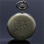 Bronze Flower Quartz Pocket Watch Necklace Pendant Women Men Lady 86 GIft P201