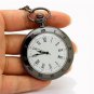 Retro Hollow Silver Lotus Quartz Pocket Watch Necklace Pendant Women Unisex P241