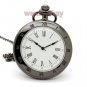 Retro Hollow Silver Lotus Quartz Pocket Watch Necklace Pendant Women Unisex P241