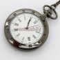 Retro Hollow Silver Lotus Quartz Pocket Watch Necklace Pendant Women Unisex P241