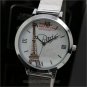 Fashion Castle/ Eiffel Tower Crystal Steel Mesh Band Quartz Wrist Women's Watch