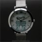 Fashion Castle/ Eiffel Tower Crystal Steel Mesh Band Quartz Wrist Women's Watch