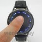 New Blue Light LED Touch Screen Leather Band Sports Mens Kids Wrist Watch L0521A
