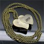 Retro Heart Pocket Quartz Watch Crystal Pendant Necklace Chain Women 86 Gift P73