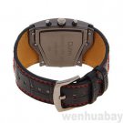 OULM Military Army TwoTime Zones Movements Red Band Wrist watch Men Sports Q0783