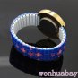 Cute Flower Round Analog Stretchable Iron Quartz Wrist Watch Girl Women Q2083 AB
