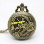 Retro Fiery Dragon Quartz Pocket Watch Necklace Pendant Chain Women Gifts P112