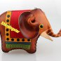 Brown Elephant  Genuine Leather Handmade Zip Coin Purse Wallet Lady Gift ZP109