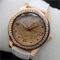 Elegant Round Dial Crystal White Leather Quartz Wrist Watch Women Lady CQ1122