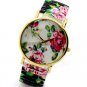 Cute Lovely Round Analog Stretchable Iron Quartz Wrist Watch Girl Women AB Q2078