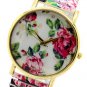 Cute Lovely Round Analog Stretchable Iron Quartz Wrist Watch Girl Women AB Q2078