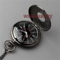 New Bronze Black Pocket Watch Necklace Pendant Chain Quartz Men Women Lady Gifts