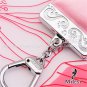 MILESI New Genuine Leather Key Chain Coin Mini Purse Wallet Womens Gift MP050 AB