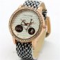 Simple Round Analog Crystal Bike Cat Grass Love Quartz Wrist Watch Leather 86
