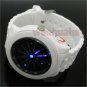 TVG Waterproof LED Flash Watch Silicone Band Sport Digital Men's Women Hour AB
