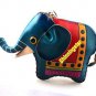 Elephant Genuine Leather Handmade Zip Money Coin Purse Wallet Lady Women Gifts