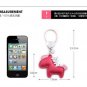 New Horse Silver Bear Rosiness Leather Keychain Car Purse Key Ring Women K0112